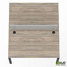 Робоча станція з Перегородкою SIG-165 (1587х1600х750) Чорний граф/В'яз Ліберті/Сірий, фото 4