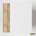 Тумба мобільна в обрамленні Delta DL-404 (412х400х585) Блеквуд Ячмінний / Білий базовий, фото 4