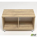 Шафа книжкова відкритий Delta DL-905 (864х420х516мм) Блеквуд Ячмінний / Опора білий беж, фото 4