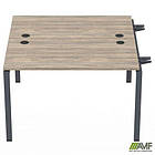 Елемент станції з кронштейнами одинар. SIG-501 (1387х1200х750) Чорний граф/В'яз Ліберті, фото 3