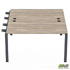 Елемент станції з кронштейнами одинар. SIG-532 (1587х1600х750) Чорний граф/В'яз Ліберті, фото 3