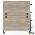 Елемент станції з кронштейнами одинар. SIG-532 (1587х1600х750) Чорний граф/В'яз Ліберті, фото 4