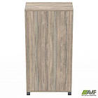 Шафа відкрита SIG-12 (800х420х1600мм) Опора чорний графіт/В'яз Ліберті Димчастий, фото 3