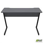 Стіл комп'ютерний Dexter DX1200 (1200х600х750Н) чорний графіт/Сірий Шифер, фото 2