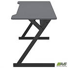 Стіл комп'ютерний Dexter DX1200 (1200х600х750Н) чорний графіт/Сірий Шифер, фото 3