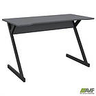 Стіл комп'ютерний Dexter DX1200 (1200х600х750Н) чорний графіт/Сірий Шифер, фото 6