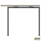 Стіл приставний з кронштейнами SIG-263 (950х950х750мм) Чорний графіт/В'яз Ліберті, фото 3