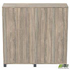 Шафа Locker SIG-606 (1450х420х1400мм) Чорний графіт/В'яз Ліберті Димчастий/Білий, фото 2