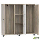 Шафа Locker SIG-606 (1450х420х1400мм) Чорний графіт/В'яз Ліберті Димчастий/Білий, фото 4