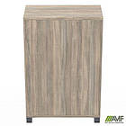 Шафа відкрита SIG-11 (800х420х1200мм) Опора чорний графіт/В'яз Ліберті Димчастий, фото 3