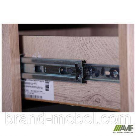 Стіл комп'ютерний Pluto ST L (1380х600х750) Дуб Ендгрейн/Чорний графiт, фото 1