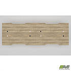 Робоча станція Delta DL-105 (3580х1200х750мм) Блеквуд Ячмінний / Каркас білий, фото 4