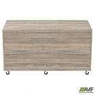 Тумба мобільна SIG-401-1 (1200х600х630мм) Ручки Чорний/В'яз Ліберті Димчастий, фото 2