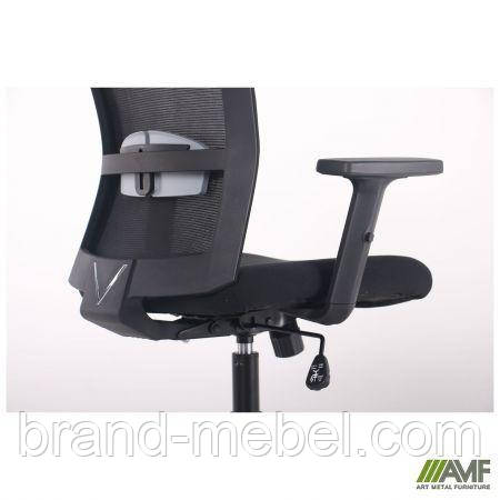 Крісло Uran Black HR сидіння Нест-01 чорна/спинка Сітка SL-00 чорна, фото 1