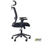 Крісло Uran Black HR сидіння Нест-01 чорна/спинка Сітка SL-00 чорна, фото 8