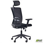 Крісло Uran Black HR сидіння Нест-01 чорна/спинка Сітка SL-00 чорна, фото 9