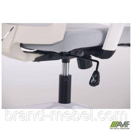 Крісло Uran White HR сидіння Нест-19 св.сіра/спинка Сітка SL-01 св.сіра, фото 1