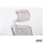 Крісло Uran White HR сидіння Нест-19 св.сіра/спинка Сітка SL-01 св.сіра, фото 2