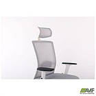 Крісло Uran White HR сидіння Нест-19 св.сіра/спинка Сітка SL-01 св.сіра, фото 10