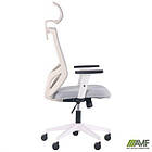 Крісло Lead White HR сидіння Нест-19 св.сіра/спинка Сітка SL-01 св.сіра, фото 8