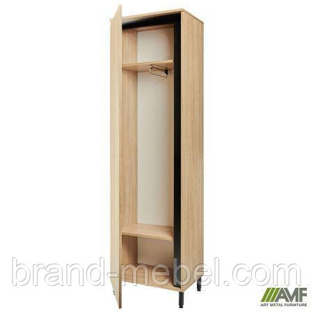 Шафа гардеробна Welcome (550х400х1960Н) чорний графіт, Дуб Сонома, фото 1