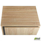 Шафа гардеробна Welcome (550х400х1960Н) чорний графіт, Дуб Сонома, фото 2