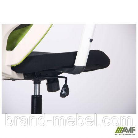 Крісло Lead White сидіння Нест-01 чорна/спинка Сітка SL-06 салатова, фото 1