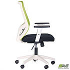 Крісло Lead White сидіння Нест-01 чорна/спинка Сітка SL-06 салатова, фото 8