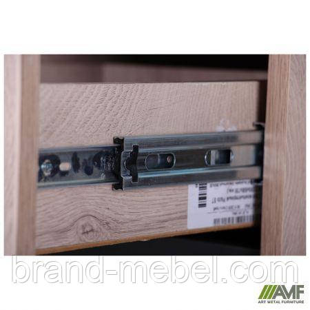 Стіл комп'ютерний Pluto ST R (1200х600х750) Дуб Ендгрейн/Чорний графiт, фото 1