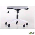 Крісло Lead White сидіння Нест-19 св.сіра/спинка Сітка SL-18 аквамарін, фото 3