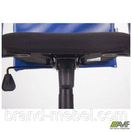 Крісло Ultra сидіння А-1/спинка Сітка синя, вставка Скаден чорний, фото 1