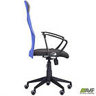 Крісло Ultra сидіння А-1/спинка Сітка синя, вставка Скаден чорний, фото 8