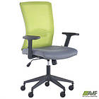 Крісло Uran Black сидіння Нест-08 сіра/спинка Сітка SL-06 салатова, фото 6