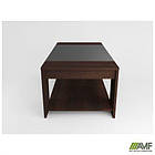 Стіл журнальний МГ-315 (1200х600х450мм) горіх темний/ вставка антрацит, фото 3