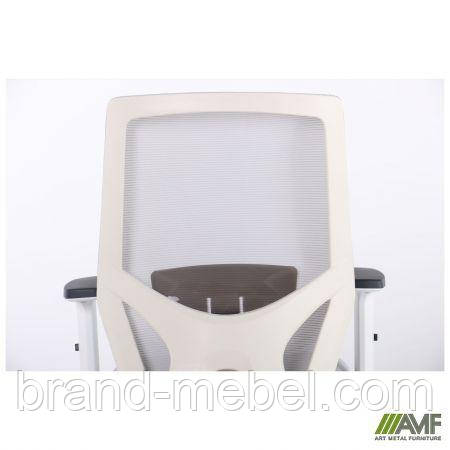 Крісло Lead White сидіння Нест-19 св.сіра/спинка Сітка SL-01 св.сіра, фото 1