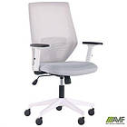 Крісло Lead White сидіння Нест-19 св.сіра/спинка Сітка SL-01 св.сіра, фото 6