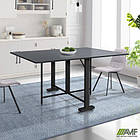 Стіл розкладний Fold 2 FL2 1400 (1380/210х1000х750Н) чорний/Антрацит, фото 5