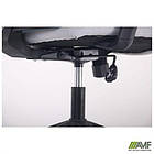 Крісло Uran Black HR сидіння Нест-19 св.сіра/спинка Сітка SL-18 аквамарін, фото 2