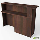 Стіл приставний до рецепції МГ-531L (400х1500х1075мм) горіх темний, фото 2