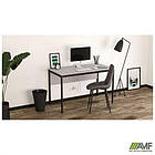 Стіл письмовий Осло (1187х600х750Н) чорний графіт, Сірий Шифер, фото 4