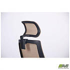 Крісло Lead Black HR сидіння Нест-01 чорна/спинка Сітка SL-02 беж, фото 2