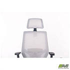 Крісло Lead Black HR сидіння Нест-19 св.сіра/спинка Сітка SL-01 св.сіра, фото 10