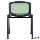 Стілець Призма Веб чорний сидіння Сітка чорна / спинка Сітка лайм, фото 4