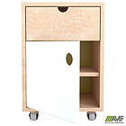 Тумба мобільна Co-working CW-400 (395х400х585) Фанера / Лайм / Білий, фото 2