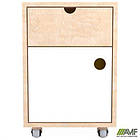 Тумба мобільна Co-working CW-400 (395х400х585) Фанера / Лайм / Білий, фото 6