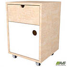 Тумба мобільна Co-working CW-400 (395х400х585) Фанера / Лайм / Білий, фото 7