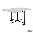 Стіл розкладний Fold 2 FL2 1400 (1380/210х1000х750Н) чорний/Білий, фото 8