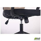 Крісло Nickel Black сидіння Нест-01 чорна/спинка Сітка SL-02 беж, фото 2