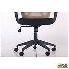 Крісло Nickel Black сидіння Нест-01 чорна/спинка Сітка SL-02 беж, фото 3