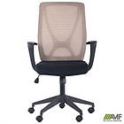 Крісло Nickel Black сидіння Нест-01 чорна/спинка Сітка SL-02 беж, фото 8